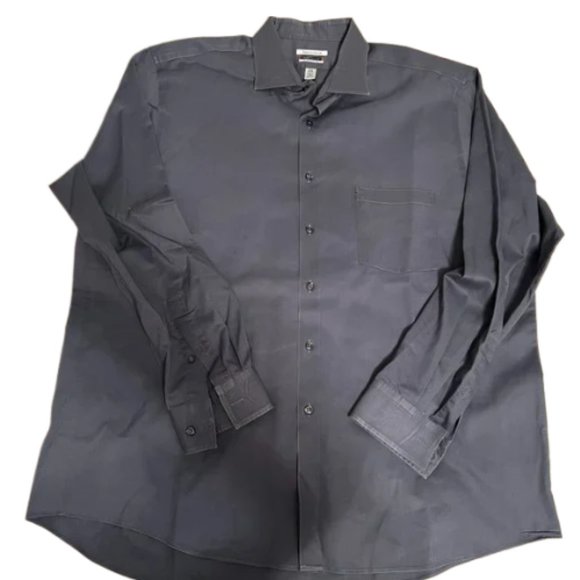 VanHeusen Long Sleeve Button Up Grey Men - Picture 1 of 3